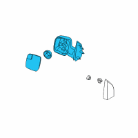 OEM Ford E-150 Mirror Assembly Diagram - AC2Z-17682-AA