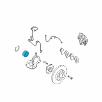 OEM 2007 Kia Rondo Front Wheel Bearing Diagram - 517201D000