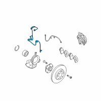 OEM 2008 Kia Rondo Sensor Assembly-Abs Front Wheel Diagram - 956701D000