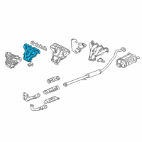 OEM Honda CR-V Manifold, Exhuast Diagram - 18100-P3F-A00