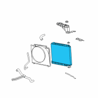 OEM 2004 Ford F-350 Super Duty Radiator Assembly Diagram - 4C3Z-8009-BA