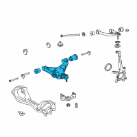 OEM Lexus LX570 Front Suspension Lower Control Arm Sub-Assembly, No.1 Right Diagram - 48068-60030
