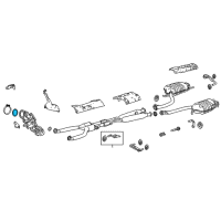 OEM Lexus LS500 Gasket, Turbine Outlet Diagram - 17279-0W040