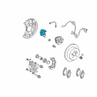 OEM Toyota Bearing Retainer Diagram - 42405-45020