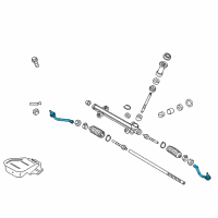 OEM 2015 Kia Cadenza End Assembly-Tie Rod, RH Diagram - 568203V400