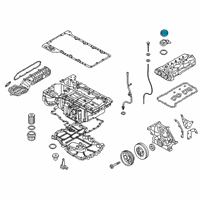 OEM 2022 BMW M850i xDrive Sealing Cap, Oil Filler Neck Diagram - 11-12-8-654-637