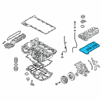 OEM 2022 BMW 750i xDrive Gasket Set, Cylinder Head Cover Diagram - 11-12-8-636-547