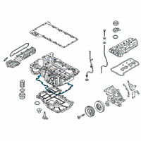 OEM 2022 BMW 750i xDrive Oil Pan-Lower Gasket Diagram - 11-13-8-601-065