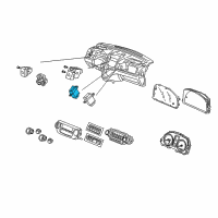 OEM 2009 Honda CR-V Switch Assembly, Driver Side Heated Seat (Dark Titanium) Diagram - 35650-SWA-A01ZB