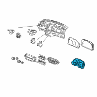 OEM 2009 Honda CR-V Meter Assembly Diagram - 78120-SWA-A23