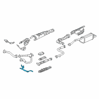 OEM 2004 Acura RL Stay A, Exhaust Pipe Diagram - 18213-SZ3-030