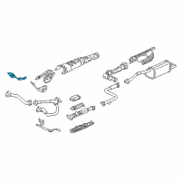 OEM 2004 Acura RL Plate, Passenger Side Dashboard Heat Baffle (Lower) Diagram - 74261-SP0-A01