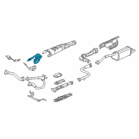 OEM 1998 Acura RL Plate, Front Floor Heat Baffle Diagram - 74603-SP0-030