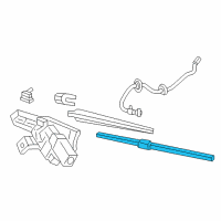 OEM Chrysler Voyager Blade-Rear WIPER Diagram - 68197111AA