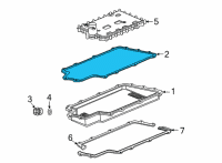 OEM 2021 Chevrolet Corvette Pan Gasket Diagram - 24045739