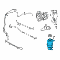 OEM 2014 Dodge Avenger Reservoir-Power Steering Pump Diagram - 68081035AA