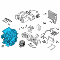 OEM 2020 BMW X6 Distribution Housing A/C Uni Diagram - 64-11-7-944-537