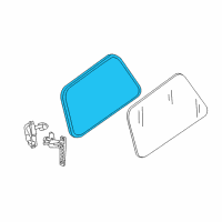 OEM 2008 Nissan Armada WEATHERSTRIP Quarter Window R Diagram - 83352-7S00B