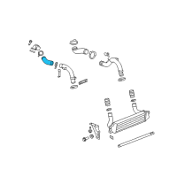 OEM Saturn Sky Air Cooler Coolant Hose (Inlet) Diagram - 19129916