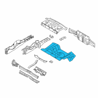 OEM 2007 Ford Mustang Floor Pan Diagram - 5R3Z-6311215-AA