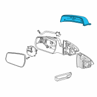 OEM Chevrolet Mirror Cover Diagram - 22860532