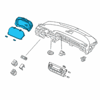 OEM 2019 Honda Insight Meter Assembly, Combination Diagram - 78100-TXM-A11