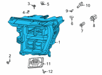 OEM 2021 Ford F-150 LAMP ASY Diagram - ML3Z-13008-E