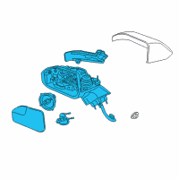 OEM 2018 Lincoln MKZ Mirror Assembly Diagram - HP5Z-17682-AE