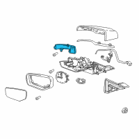 OEM Cadillac CTS Turn Signal Lamp Diagram - 23105582