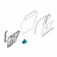 OEM Mercury Montego Window Motor Diagram - 5F9Z-7423395-AA