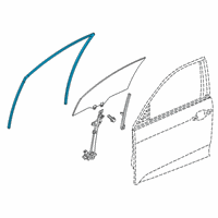 OEM 2021 Honda Civic Runchannel, Left Front Diagram - 72275-TGH-E01