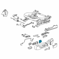 OEM 2016 Buick Cascada Lumbar Switch Diagram - 13285104