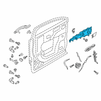 OEM Lincoln MKX Handle, Inside Diagram - HA1Z-5822601-AC