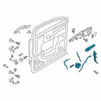 OEM Lincoln MKX Latch Assembly Diagram - FA1Z-58219A65-E