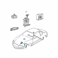 OEM 2003 Pontiac Grand Am Abs Control Module-Electronic Brake Control Module Assembly Diagram - 18078142