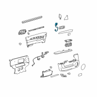 OEM 2009 Cadillac SRX Switch Asm-Driver Seat Heater Diagram - 25881821