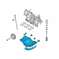 OEM 2022 Ford Edge Oil Pan Diagram - KT4Z-6675-C