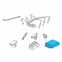 OEM 2002 Ford Ranger ECM Diagram - F87Z-12A650-AMC