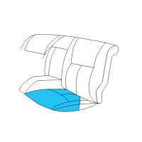 OEM Dodge Intrepid Seat Cushion Pad Diagram - QY721K9AA