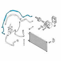 OEM Ford AC Line Diagram - 9T1Z-19835-A