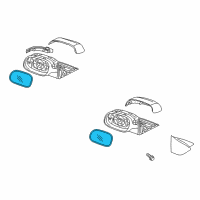 OEM Kia Outside Rear View G/Holder Assembly, Right Diagram - 87621G5100