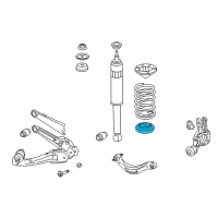 OEM 2006 Honda Civic Rubber, Rear Spring Seat (Lower) Diagram - 52748-SNA-A10