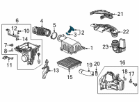 OEM 2022 Acura RDX Meter Assembly, Air Flow Diagram - 37980-5BA-A01