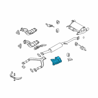 OEM Infiniti FX35 INSULATOR-Heat, Front Floor LH Diagram - 74753-CG000