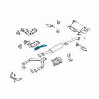 OEM 2005 Infiniti FX35 INSULATOR-Heat, Front Floor RH Diagram - 74752-CG000