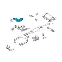 OEM 2008 Infiniti FX35 Three Way Catalytic Converter Diagram - B08B2-8Y70A