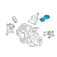 OEM Honda Civic Rod, Torque (Lower) (CVT) Diagram - 50890-TR0-A91