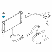 OEM Nissan Bracket-Radiator Mounting, Upper Diagram - 21542-6CA0A