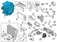 OEM 2022 BMW X5 DISTRIBUTION HOUSING A/C UNI Diagram - 64-11-7-944-536