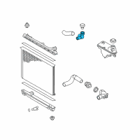 OEM Lexus Pipe, Radiator Diagram - 16577-36020